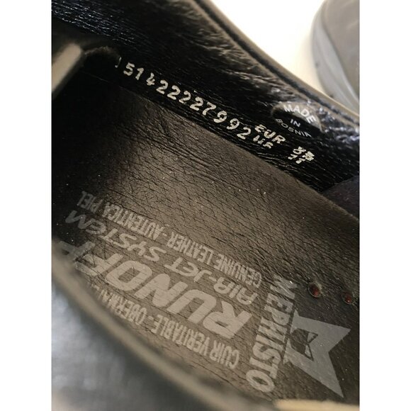 Mephisto Yael Black Leather Suede Trainers Comfort Shoes Women's EU 8 1/2  US 11 - Picture 6 of 9